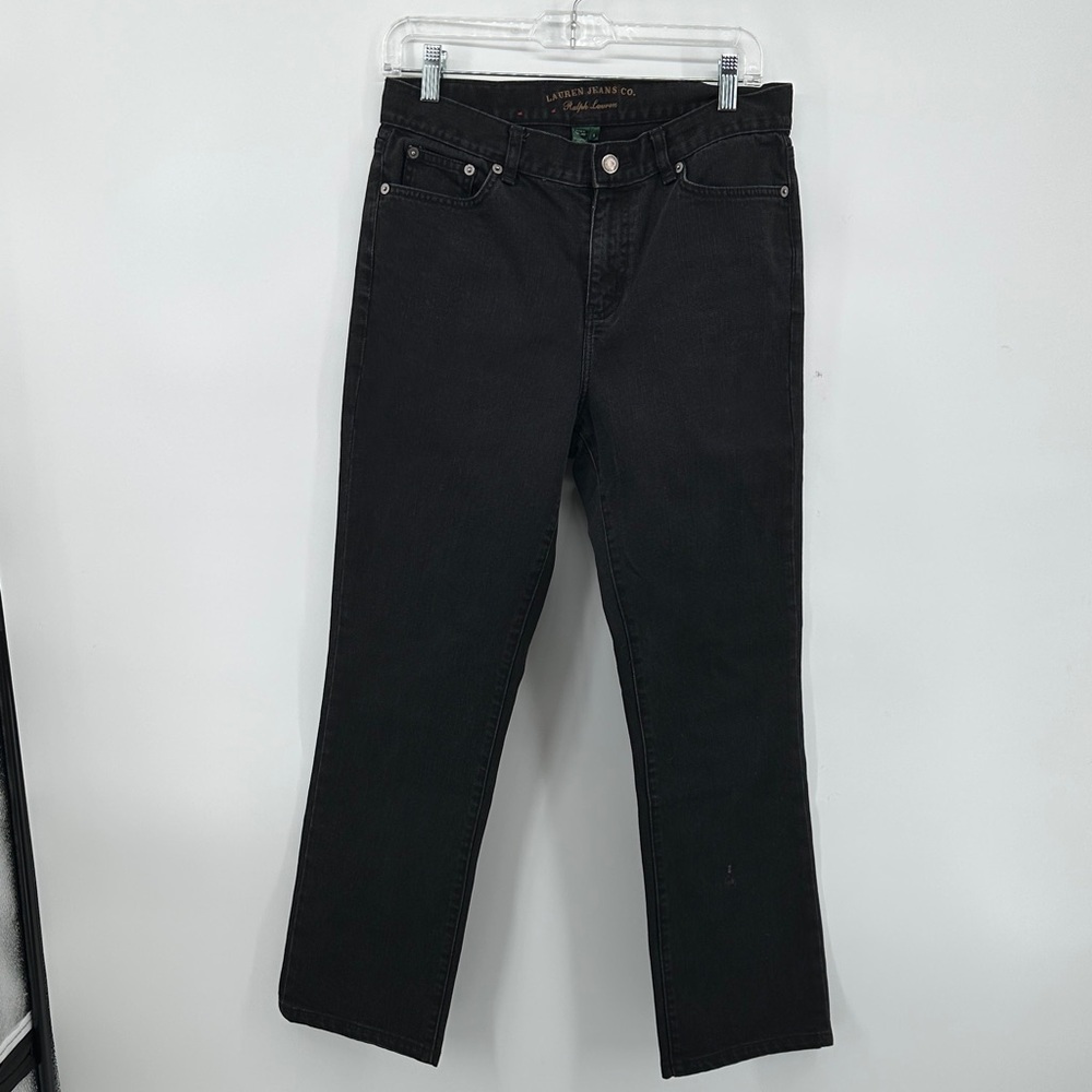 VtTG 90s Grunge Streetwear AcademicRalph Lauren Black Straight Leg Jeans Sz6